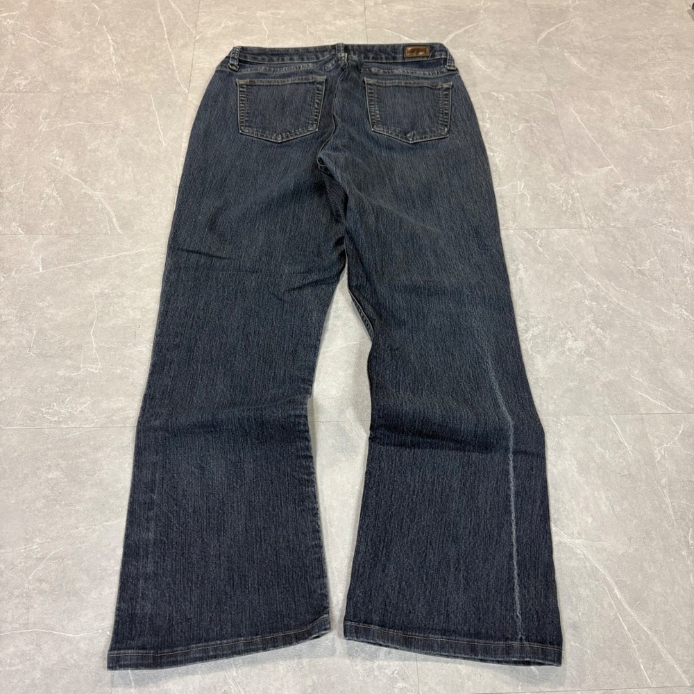 Riders by Lee Womens Dark Wash Bootcut Jeans Size 12L Stretch Denim 130B709